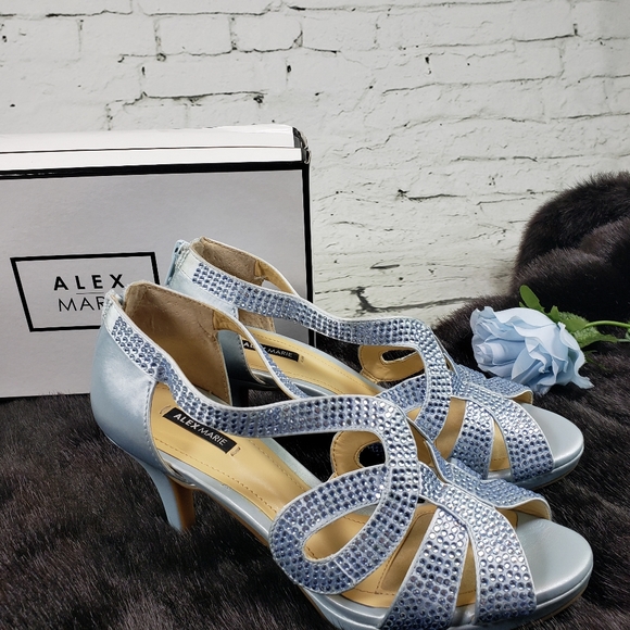 alex marie gianella jeweled metallic fabric dress sandals